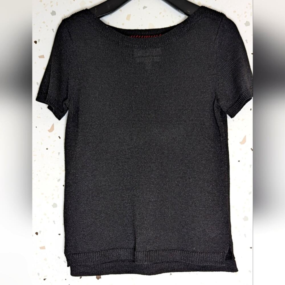 Black Banana Republic Heritage Collection Italian Yarn SS sweater top Small